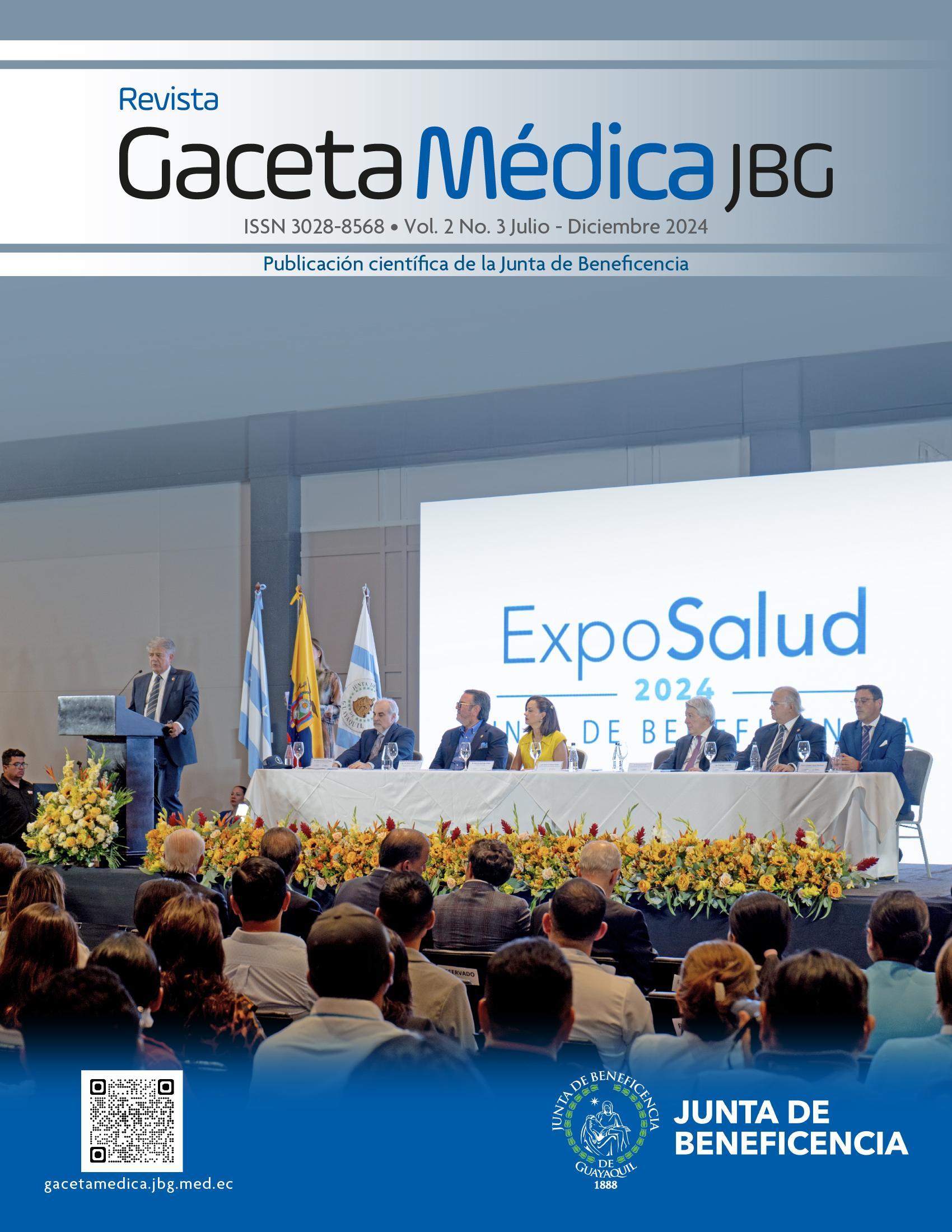 Segunda edición de ExpoSalud, realizada en noviembre de 2024, un evento destacado que congregó a empresas, profesionales de la salud e instituciones para exhibir innovaciones y tendencias en el sector de la salud. Conto con exposiciones, talleres de salud mental y bienestar, y eventos deportivos dirigidos al público del sector salud y la comunidad en general, la iniciativa impulsó hábitos saludables y promovió la importancia del bienestar integral. En la imagen, se observa la mesa directiva de apertura presidido por el Ing. Juan Xavier Cordovéz Director de la Junta de Beneficencia de Guayaquil.